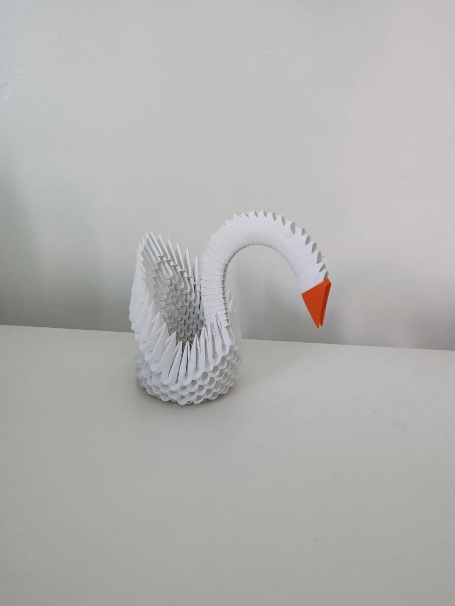 Petit cygne en origami 3D